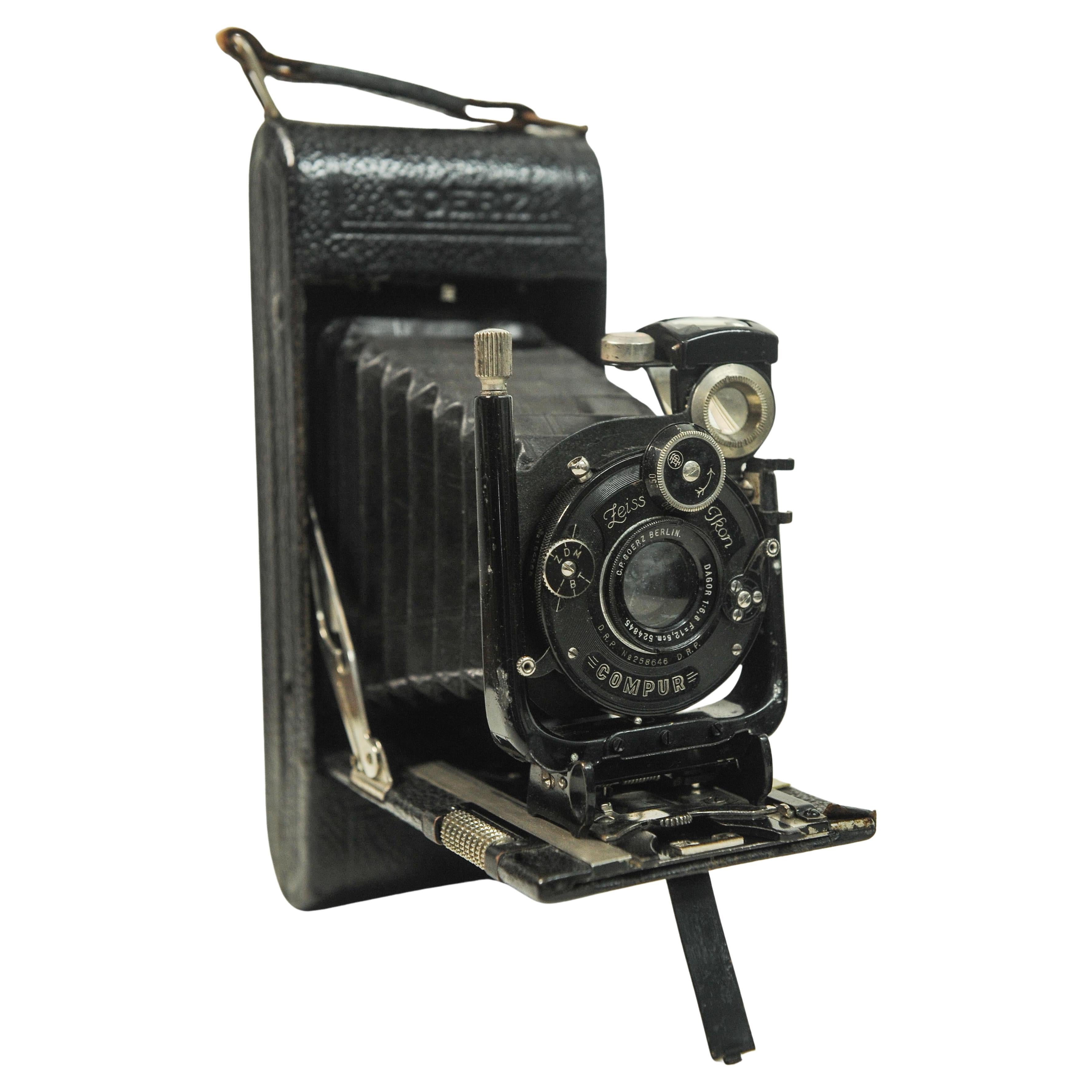 Goerz Tenax Folding Medium Format Rollfilm mit einem Zeiss Ikon Compur mit C.P.G. im Angebot 2