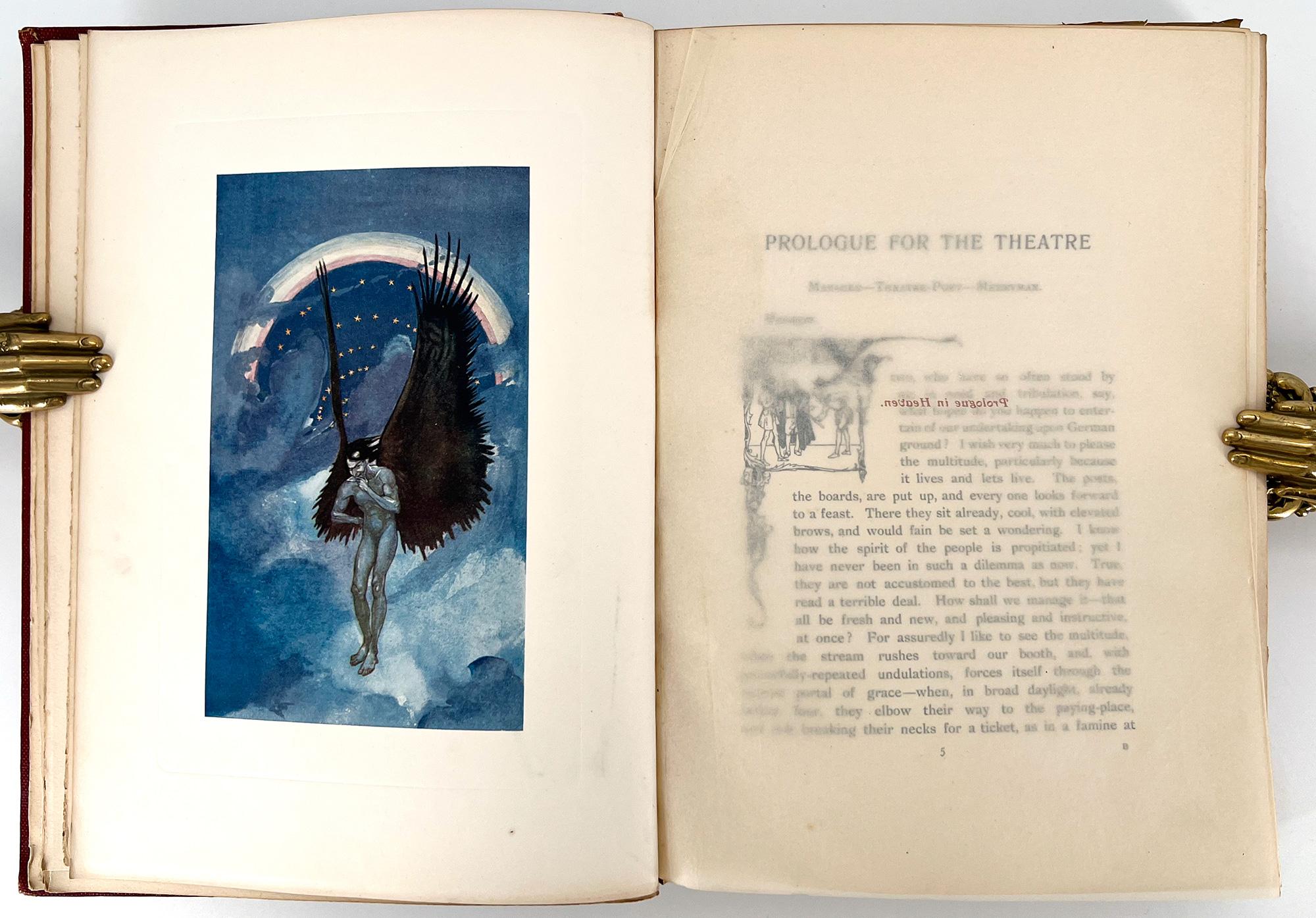  London: Hutchinson & Co., 1908. First Edition. Small 4to 10 3/8 x 7 1/2 inches (265 x 190 mm); xx, 210 pp., rubricated decorated title page; 30 full-page color plates by Pogany, including frontispiece, legends on tissue guards printed in brown;