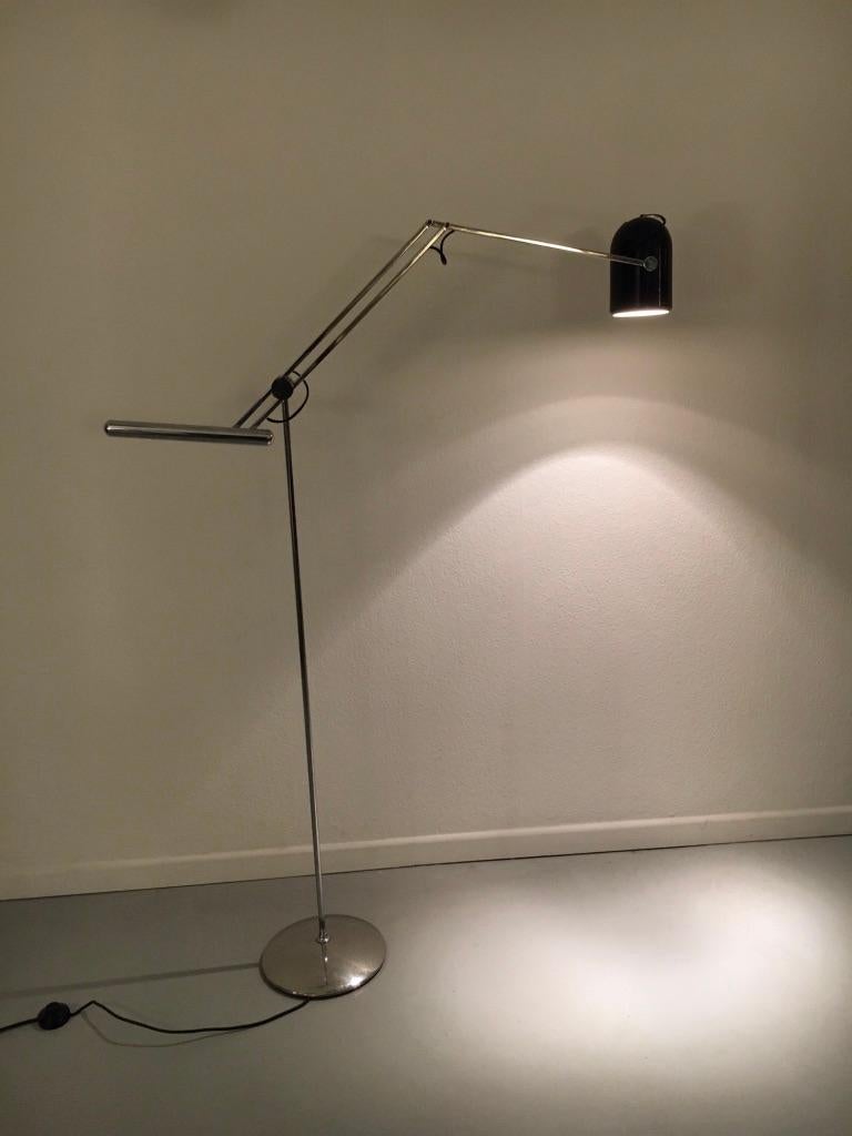 Goffredo Reggiani Adjustable Floor Lamp, Italy, circa 1970s 1