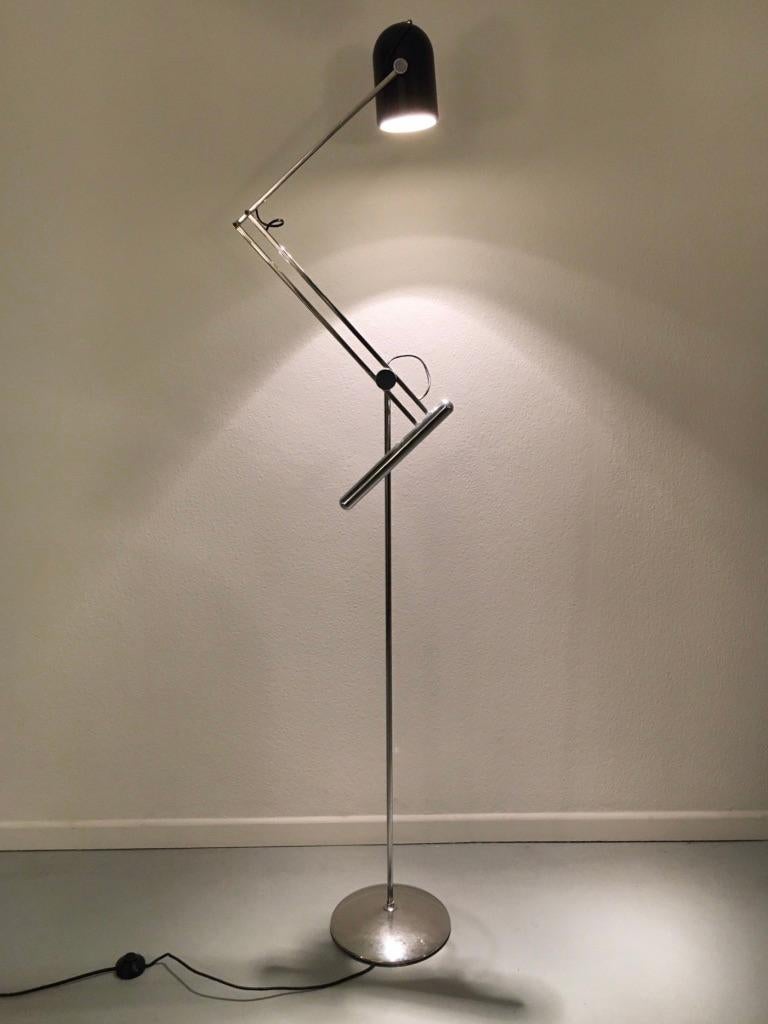 Goffredo Reggiani Adjustable Floor Lamp, Italy, circa 1970s 2