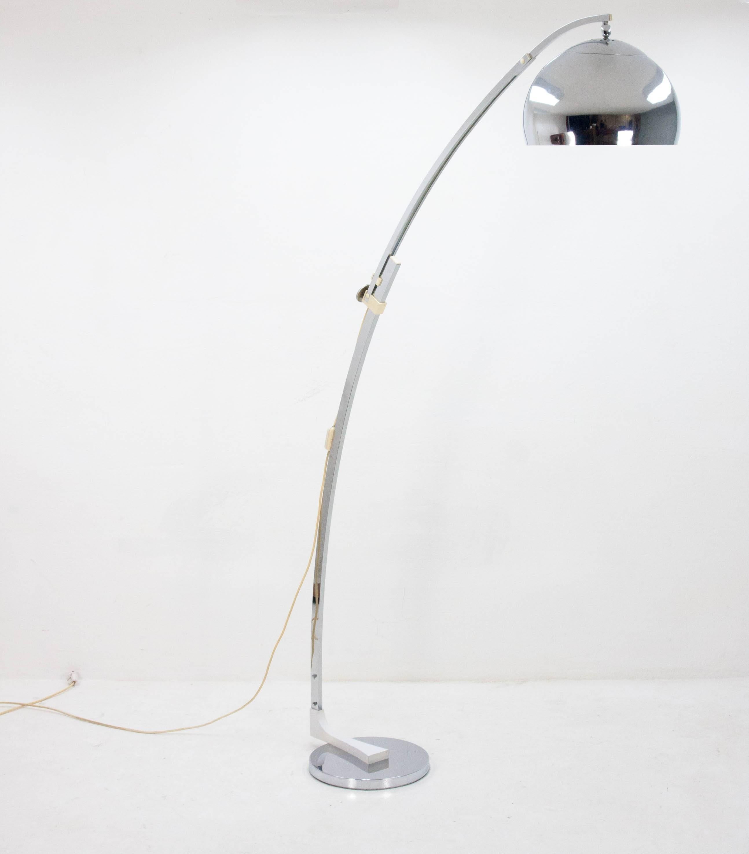 Mid-Century Modern Goffredo Reggiani Arc Floor Lamp, 1960s