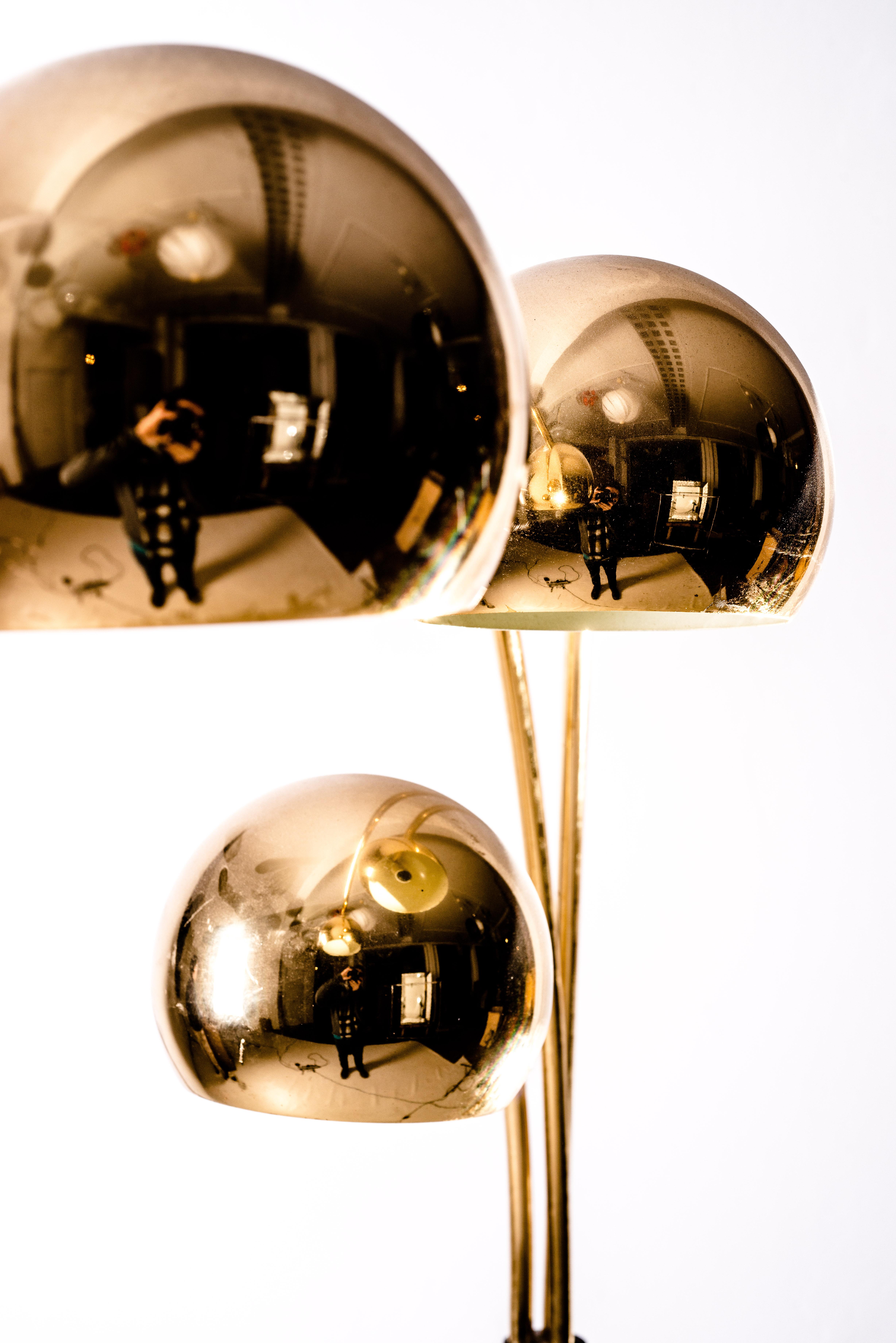 Goffredo Reggiani Brass Globe Floor Lamp, Italy, circa 1970 1