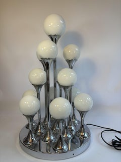 Goffredo Reggiani "Bubble" table lamp, circa 1960, Space age 13 globes