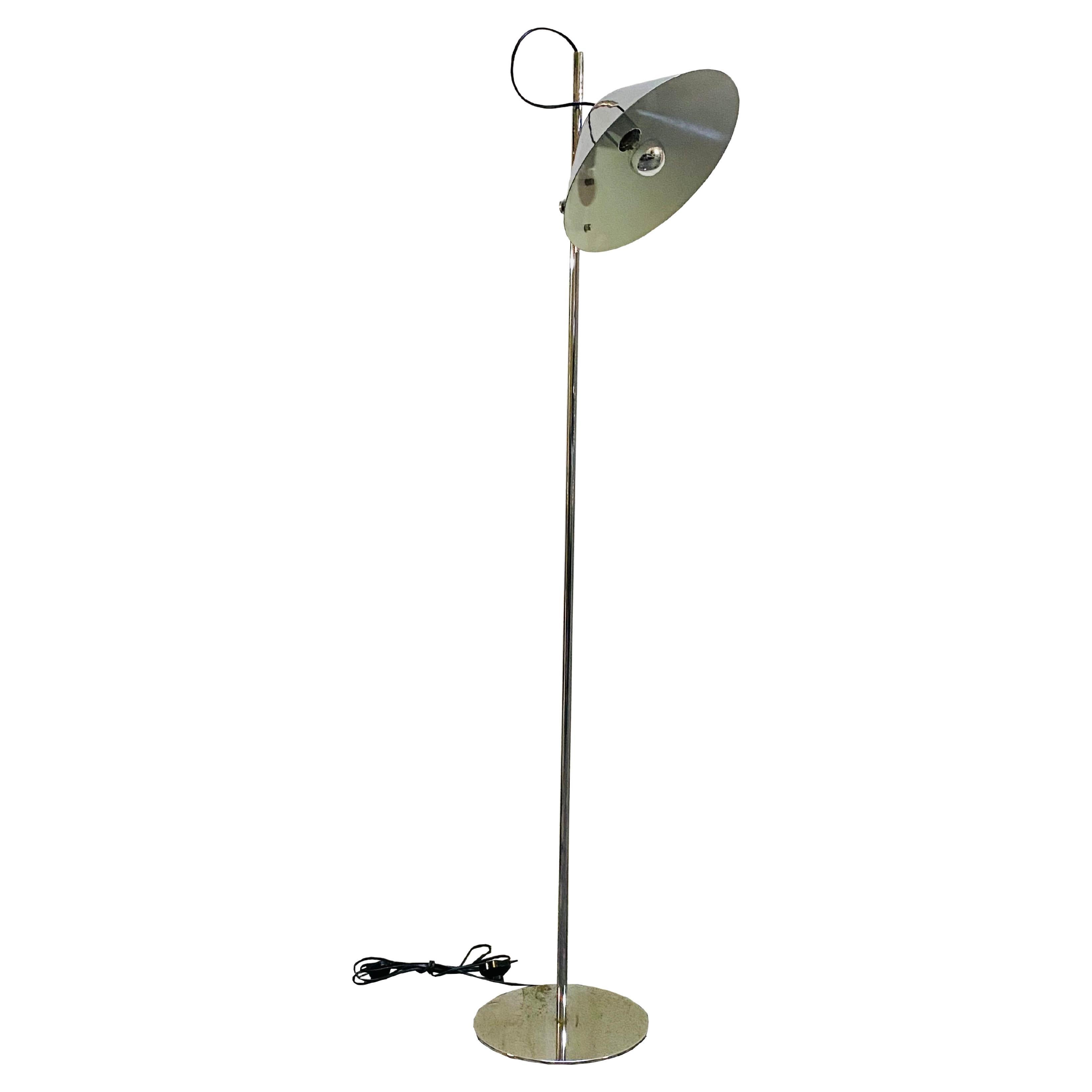 Goffredo Reggiani Chrome Floor Lamp, Italy, 1960s