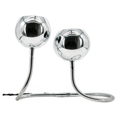 Goffredo Reggiani Cobra Table Lamp, Chrome, Mid-Century, Italy