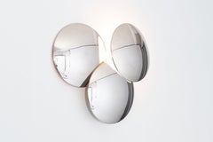 Goffredo Reggiani convex disc wall lamp Studio Reggiani Italy 1970