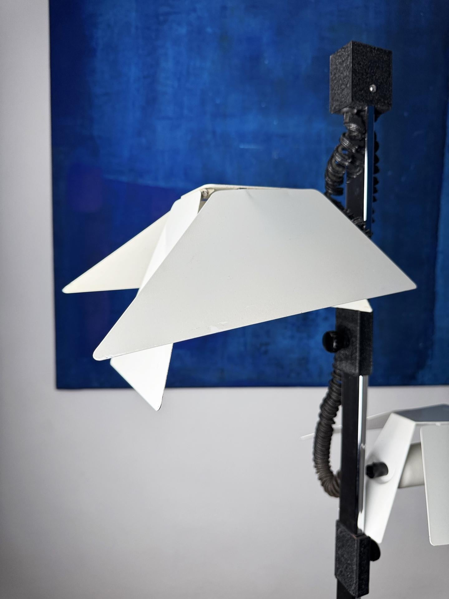 Lampadaire Goffredo Reggiani à têtes réglables, Italie, années 1970 - Space Age en vente 7