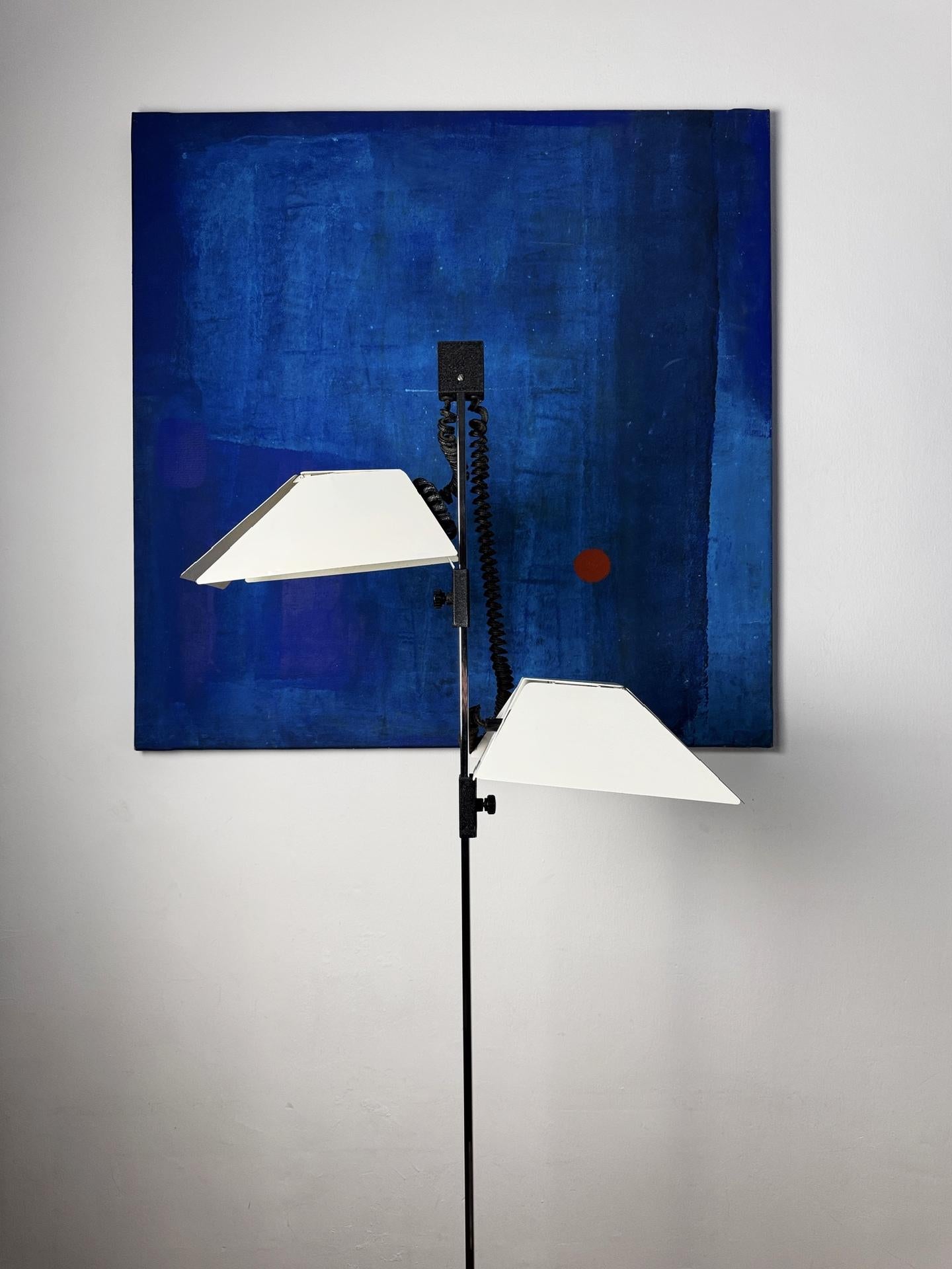 Lampadaire Goffredo Reggiani à têtes réglables, Italie, années 1970 - Space Age Bon état - En vente à BARCELONA, ES