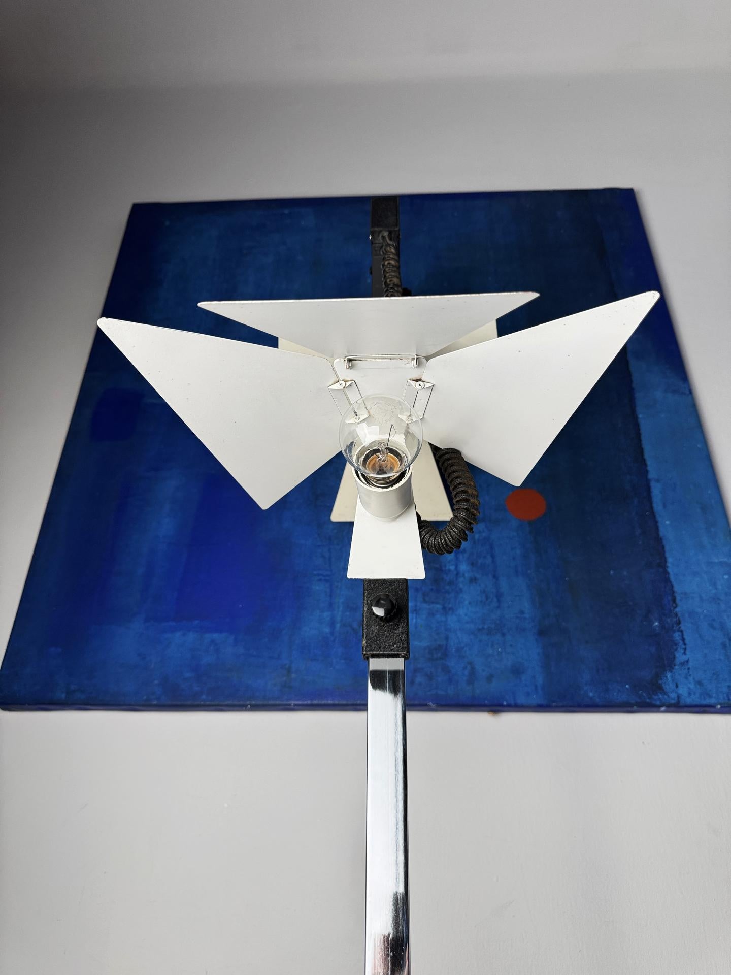 Lampadaire Goffredo Reggiani à têtes réglables, Italie, années 1970 - Space Age en vente 1