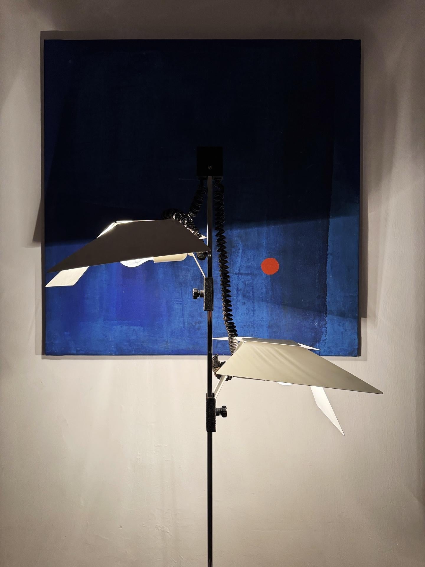Lampadaire Goffredo Reggiani à têtes réglables, Italie, années 1970 - Space Age en vente 2