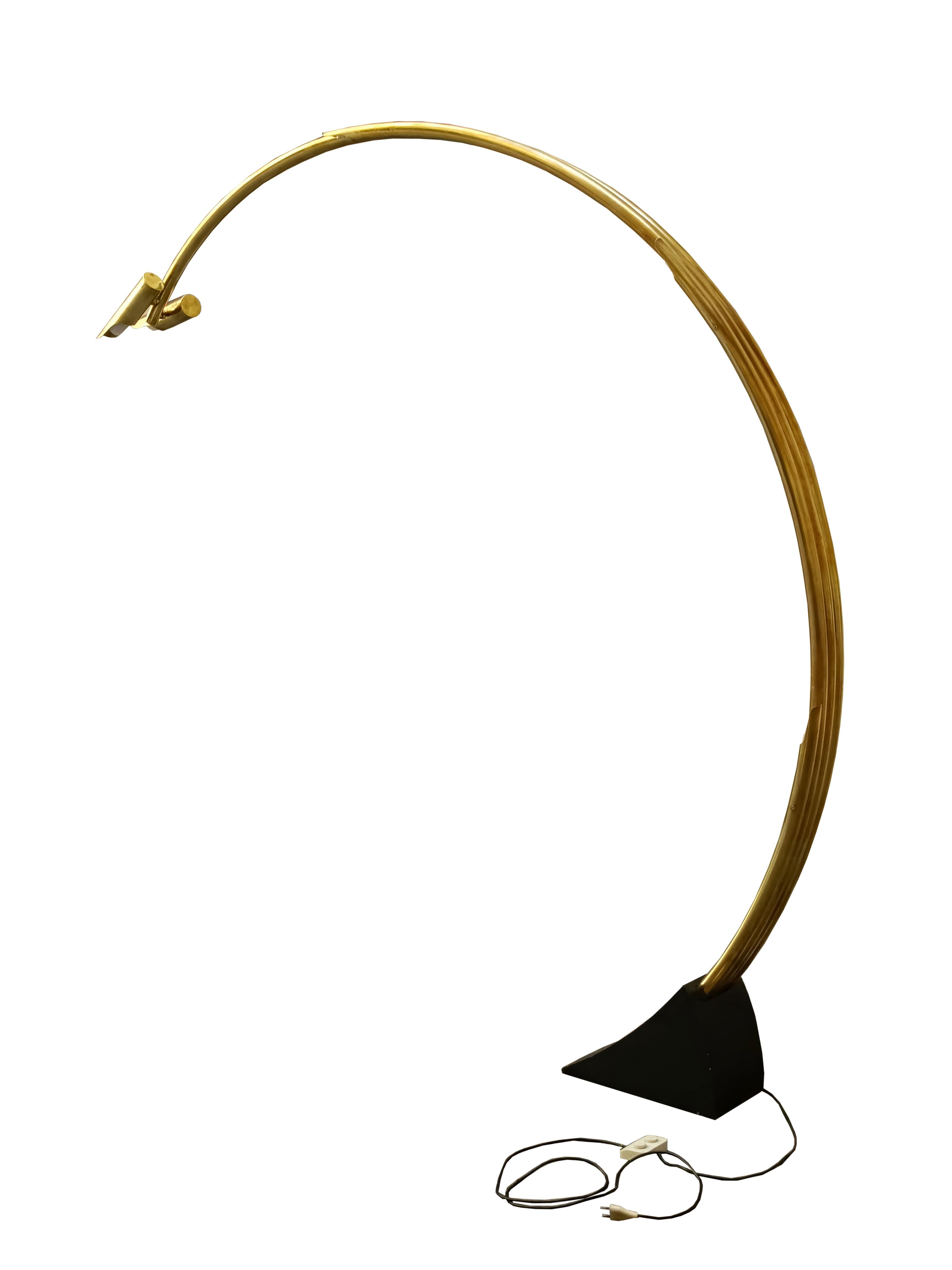 Mid-Century Modern Goffredo Reggiani for Lumi Brass Five Lights Floor Lamp, Italy, 1960s For Sale