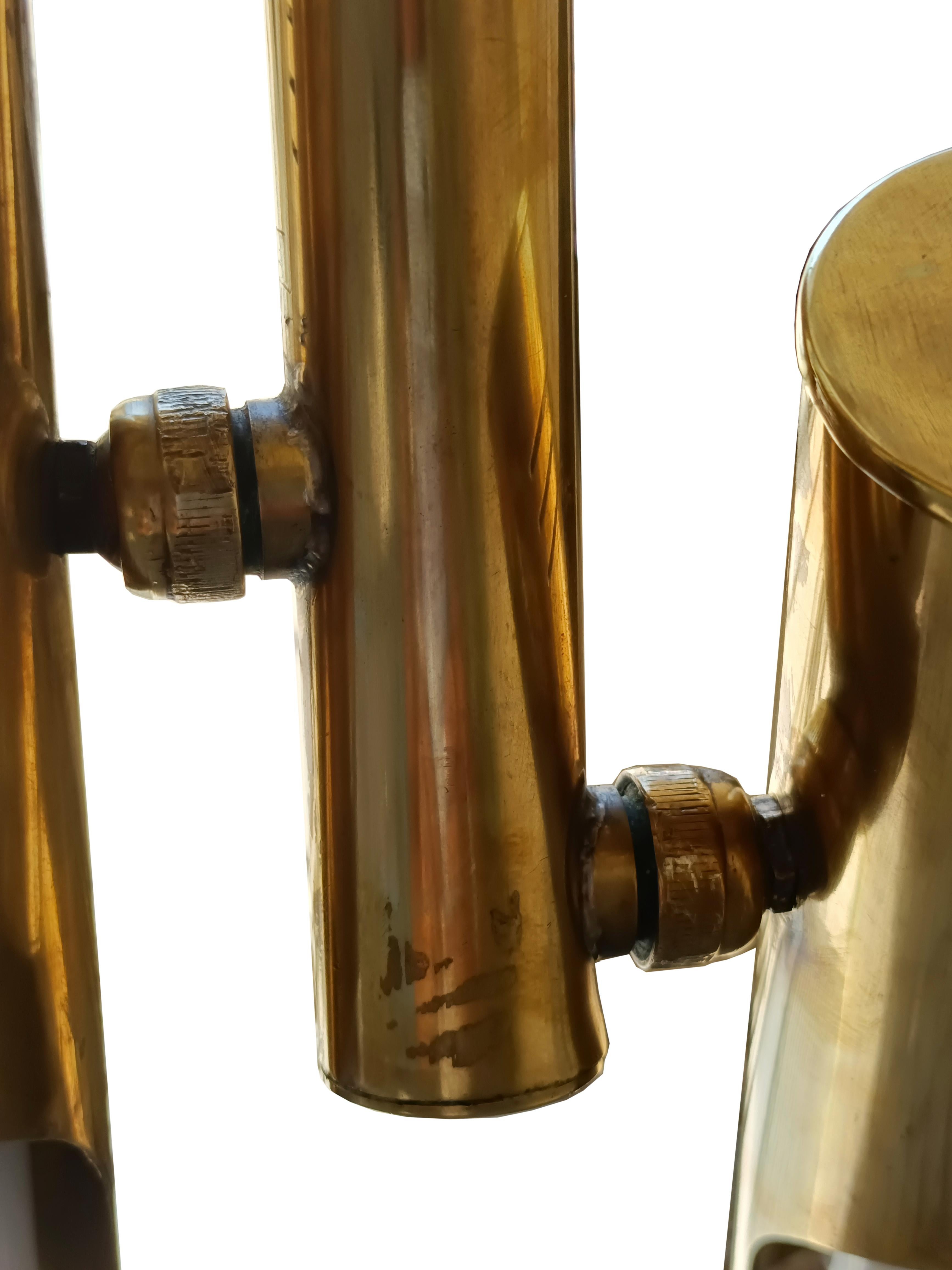 Goffredo Reggiani for Lumi Brass Five Lights Floor Lamp, Italy, 1960s For Sale 2