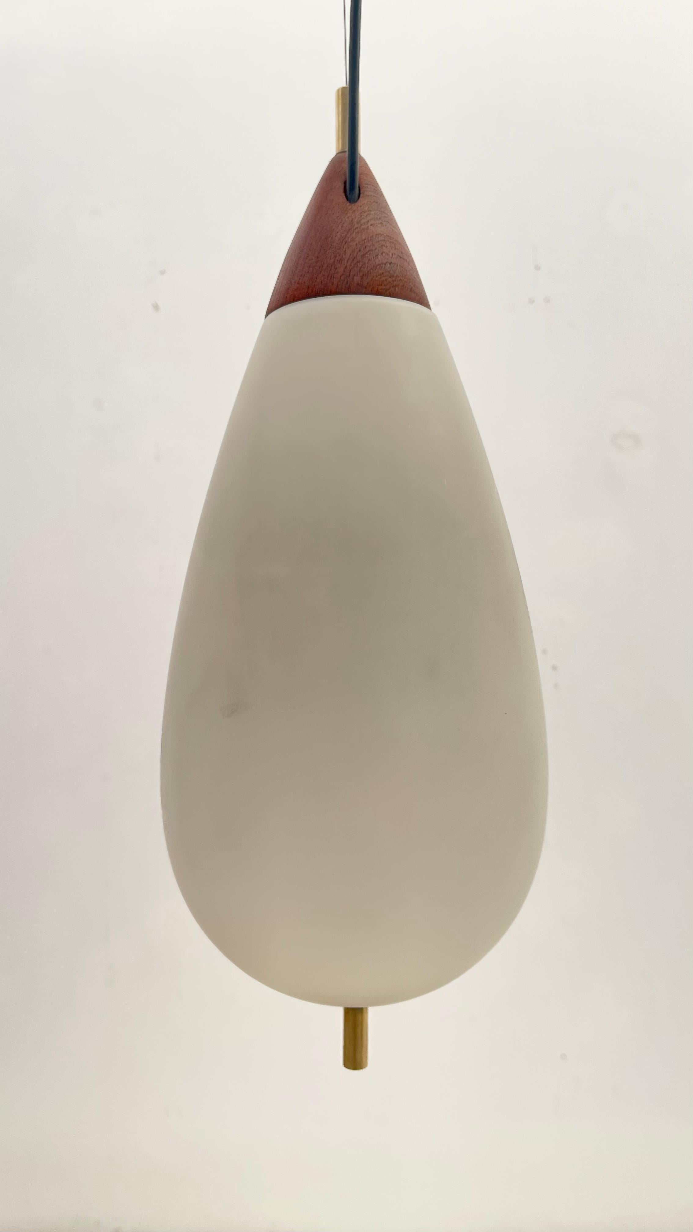 Swiss Goffredo Reggiani for Temde Leuchten - Pair teardrop pendants For Sale
