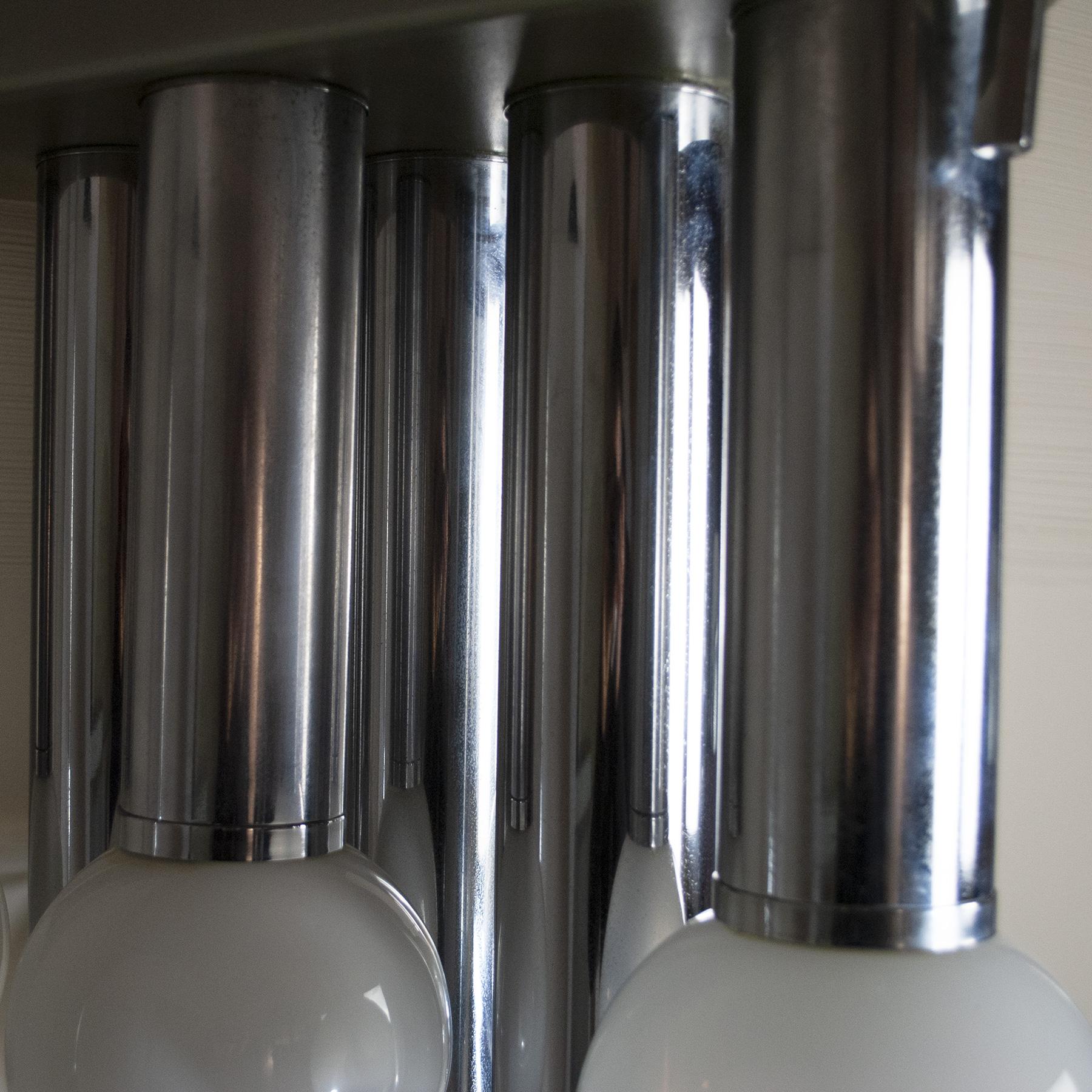 Goffredo Reggiani Italian Midcentury Space Age Chandelier 70's For Sale 3