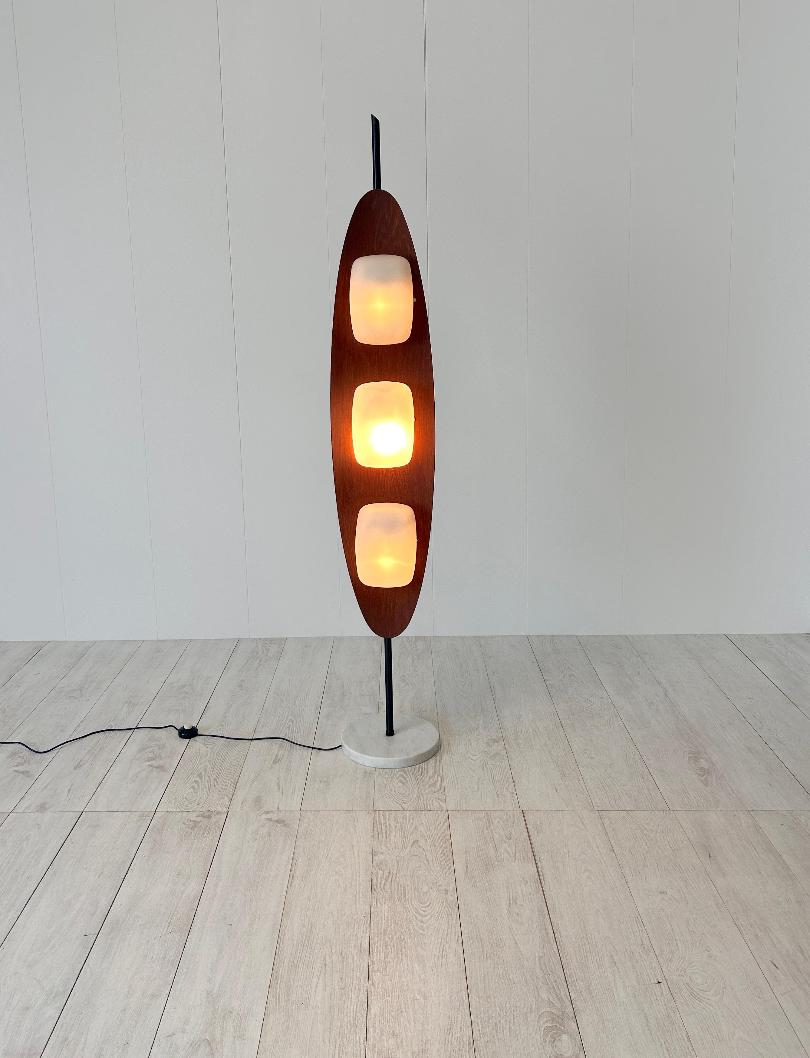 Italian Goffredo Reggiani, Floor lamp mod. Surf, prod. Reggiani 1960