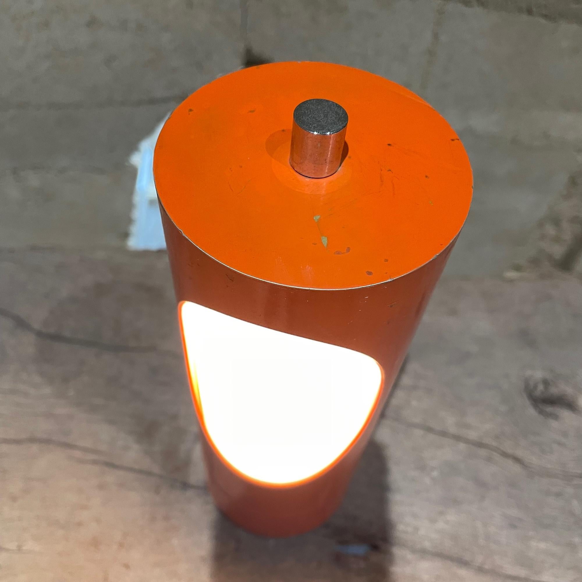 Italian Goffredo Reggiani Lampadari Mod Orange Table Lamp Space Age, 1960s