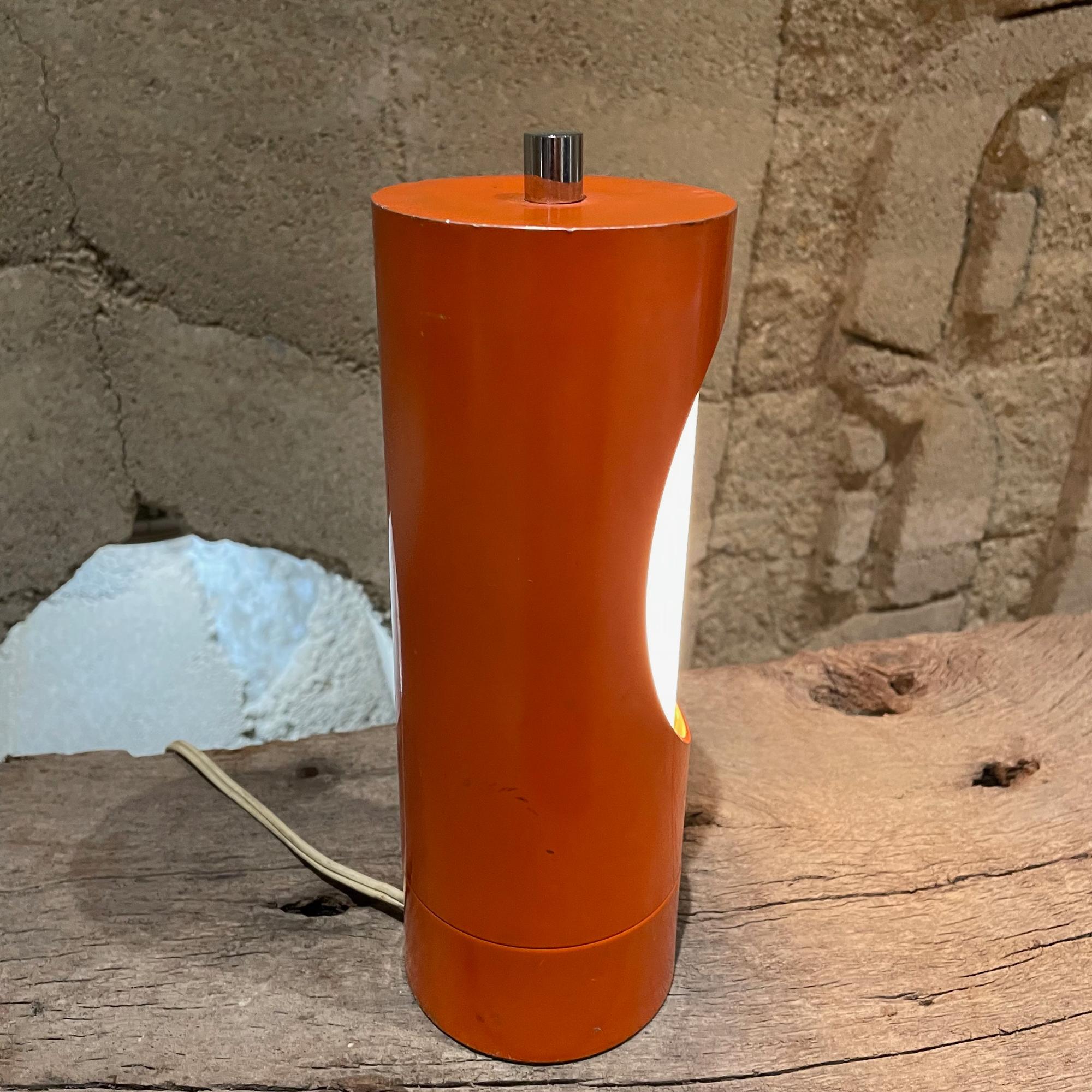 Aluminum Goffredo Reggiani Lampadari Mod Orange Table Lamp Space Age, 1960s