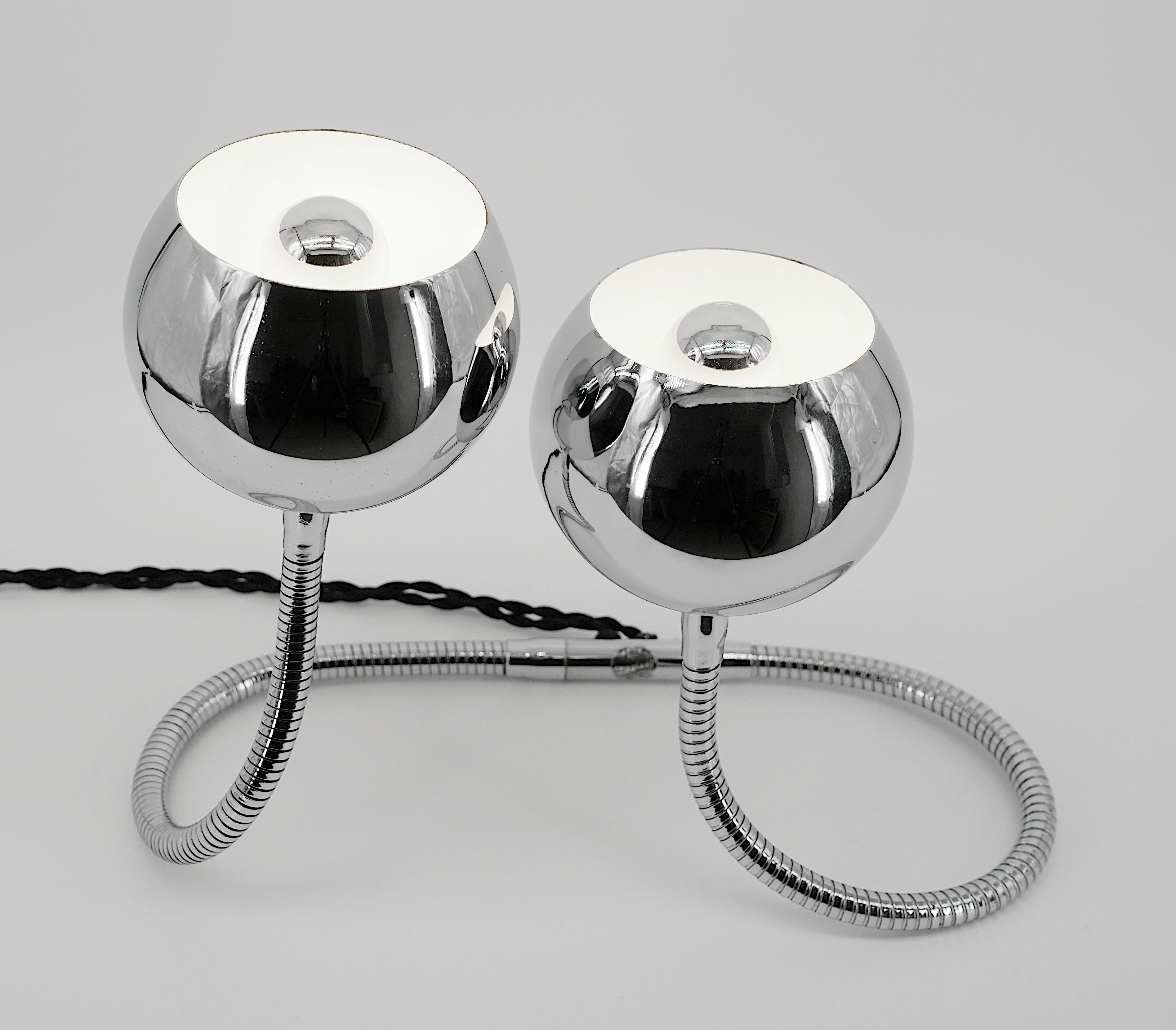 Mid-20th Century Goffredo REGGIANI Large Mid-Century COBRA Table Lamp, Late 1960s For Sale