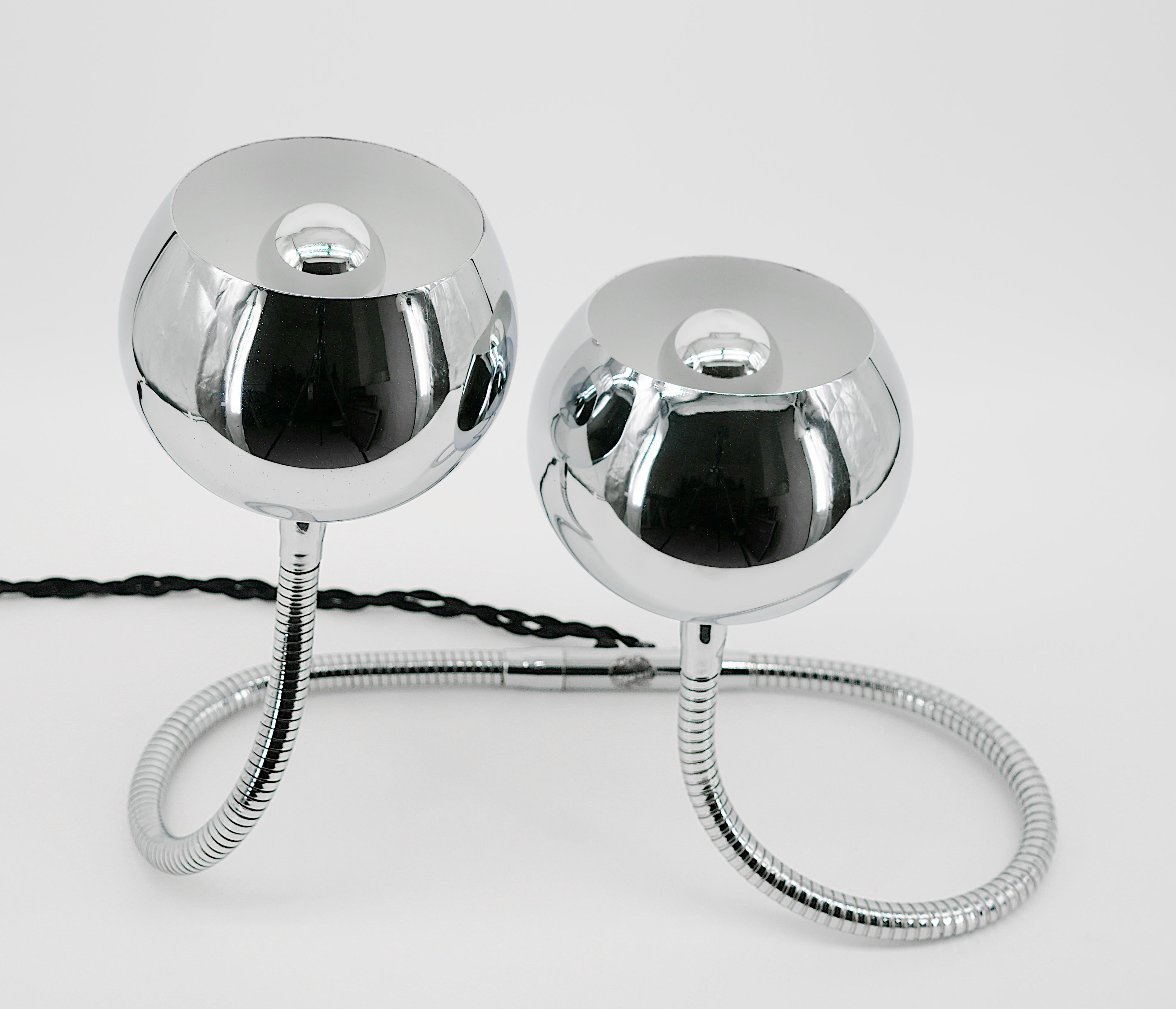 Metal Goffredo REGGIANI Large Mid-Century COBRA Table Lamp, Late 1960s For Sale