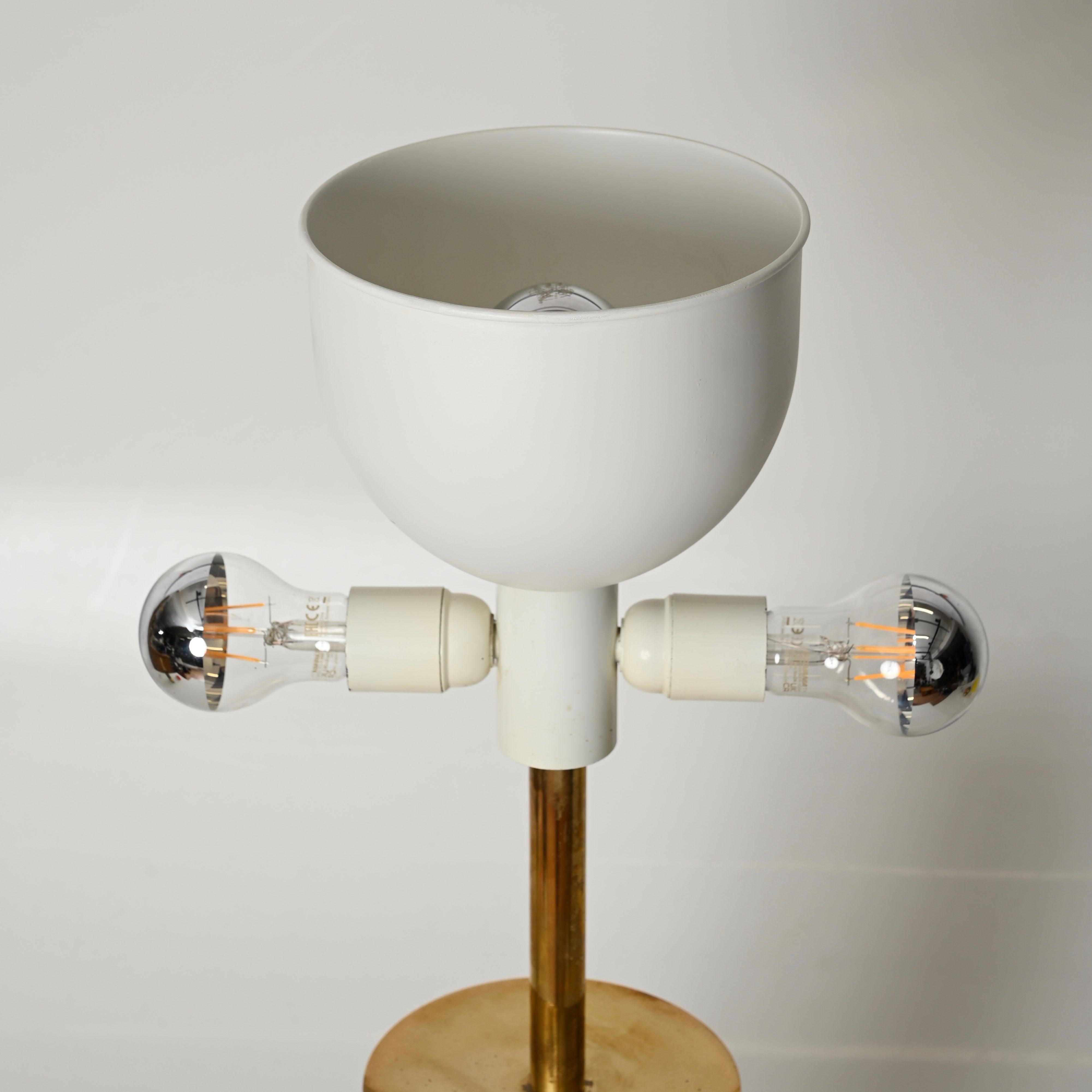 Goffredo Reggiani Large Mid-Century Table Lamp in Brass, Italy 1970s In Good Condition For Sale In Roma, IT