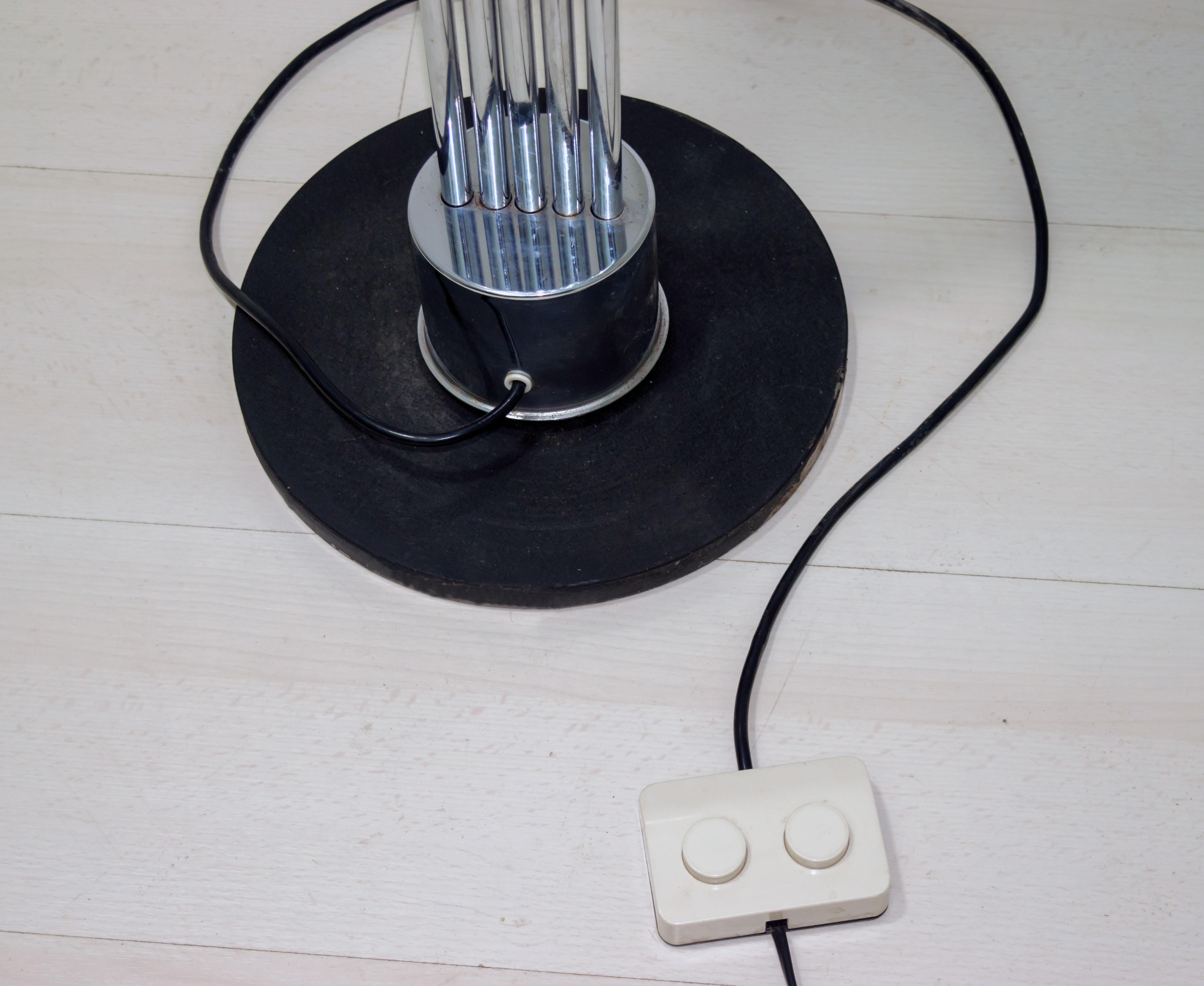 Goffredo Reggiani Mid-Century Modern Italian 5 Lights Chrome Floor Lamp, 1970s 6