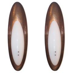 Goffredo Reggiani - Coppia di applique in teak e perspex, Italia, circa 1960