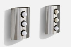 Goffredo Reggiani, Appliques murales, Chrome, Italie, années 1970