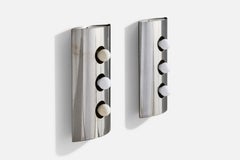 Goffredo Reggiani, Appliques murales, Chrome, Italie, années 1970