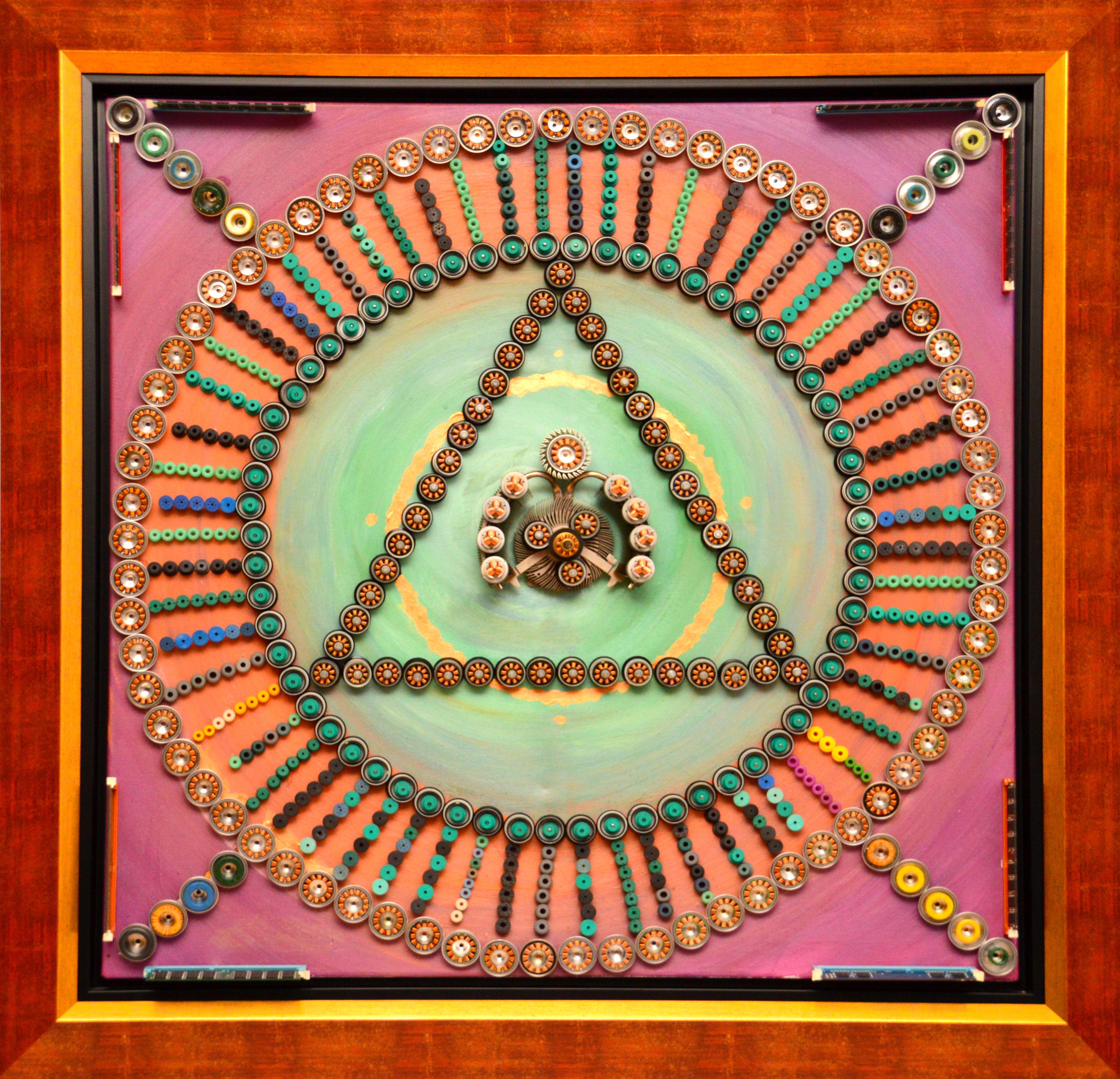 Acrílico y técnica mixta sobre lienzo

Goga Gomareli es un artista multidisciplinar georgiano nacido en 1983 que vive y trabaja en Tiflis, Georgia. También es músico y profesional de la ingeniería informática. Desde 2000, es batería y cofundador del