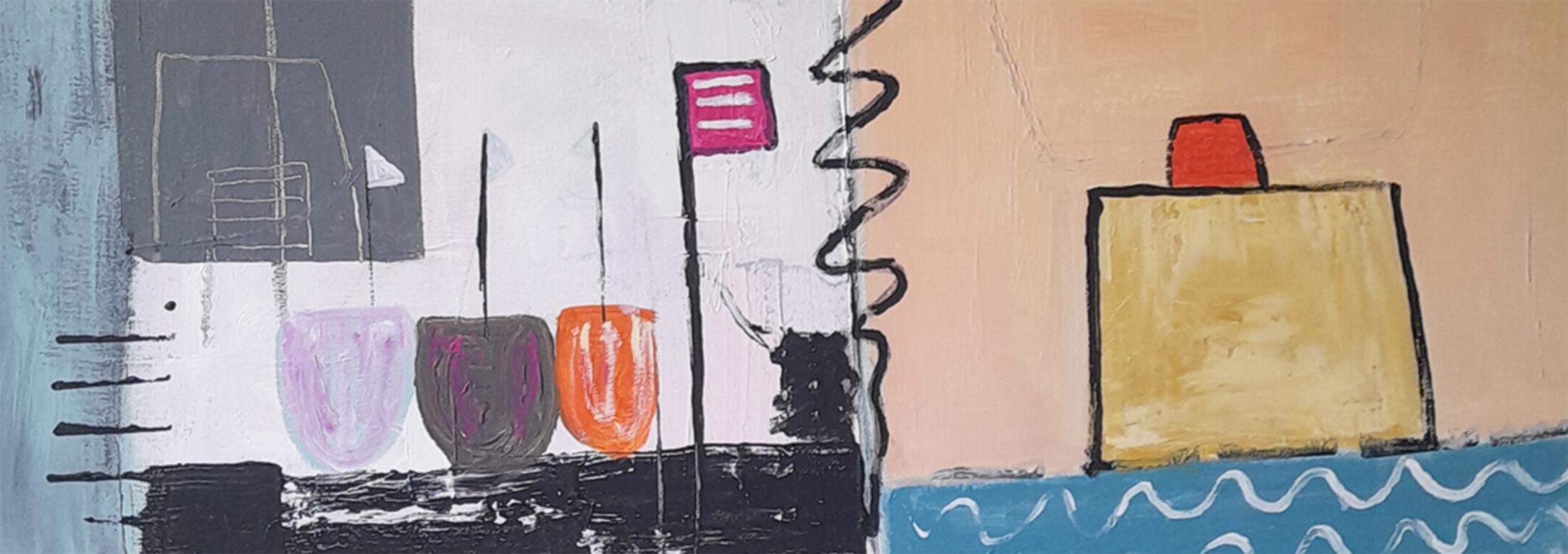 Puerto - Painting Moderno de Gohar Goddard