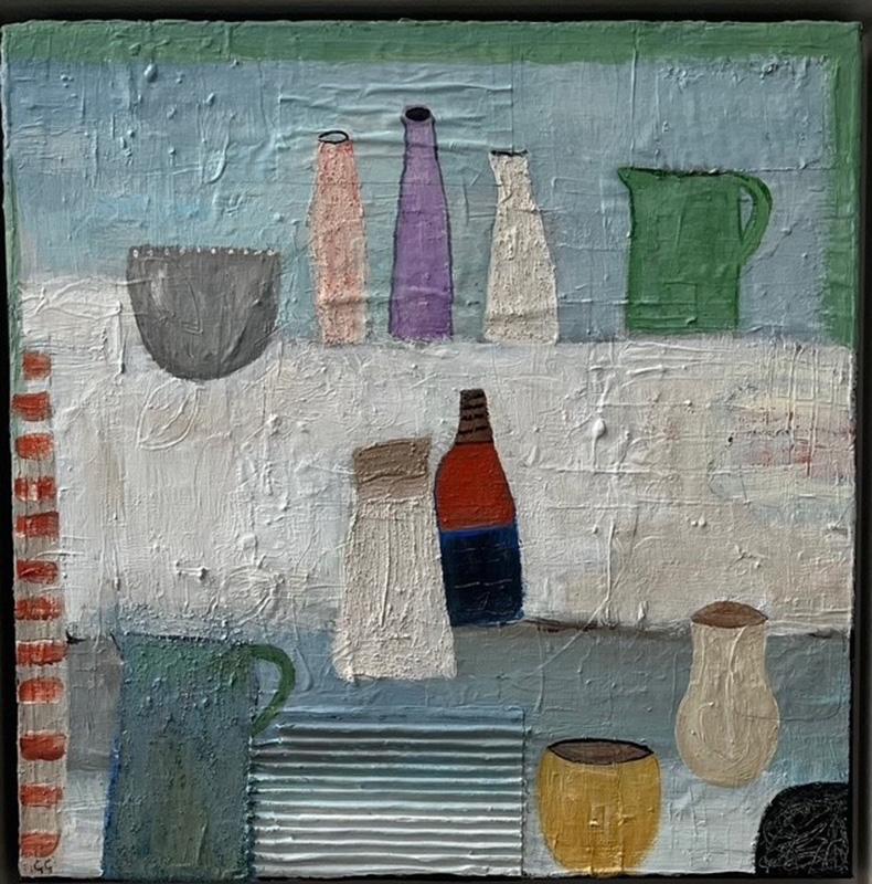 Gohar Goddard Abstract Painting - Little Yellow Ochre