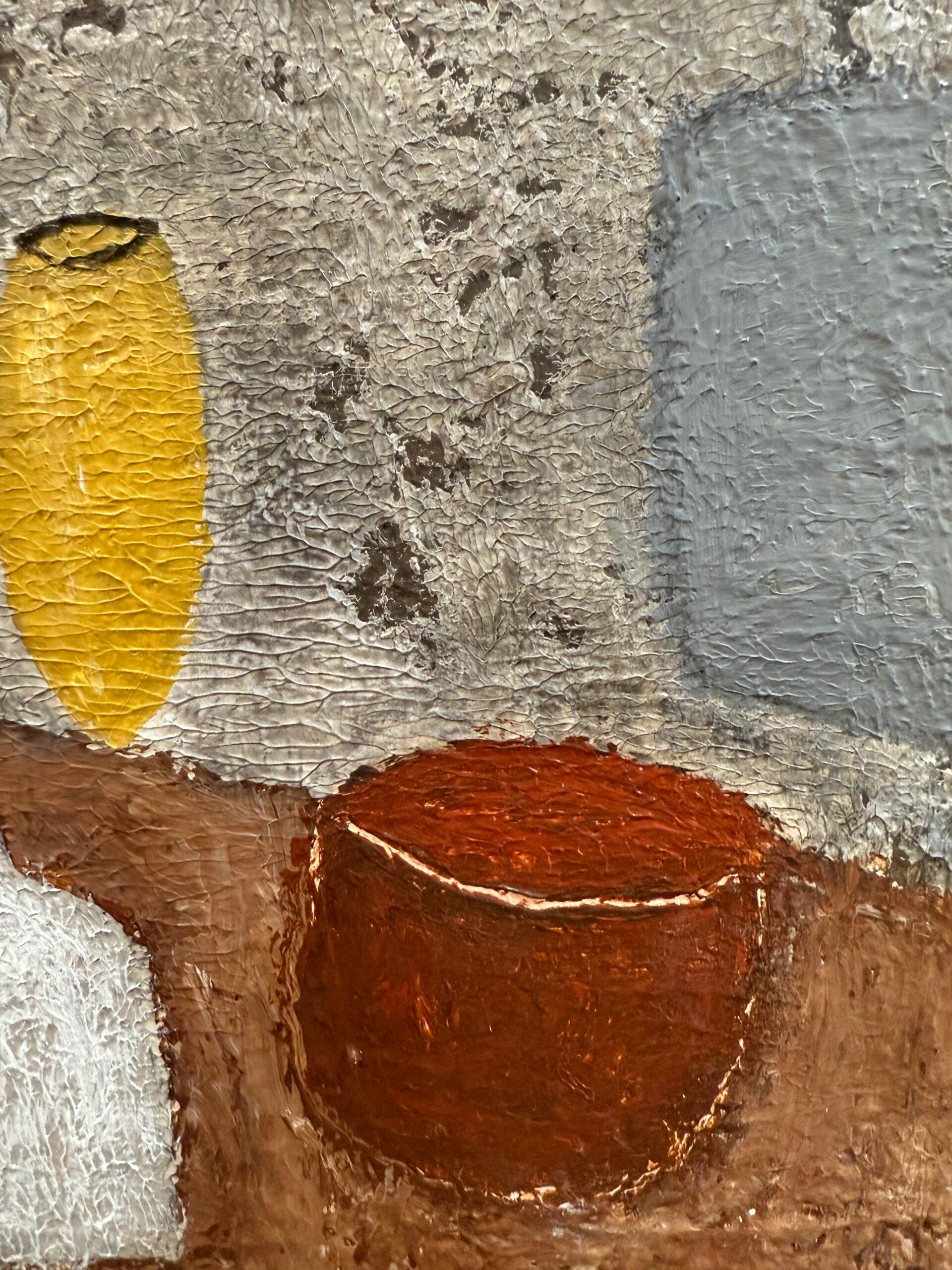 Perfect Arrangement - Gray Still-Life Painting by Gohar Goddard