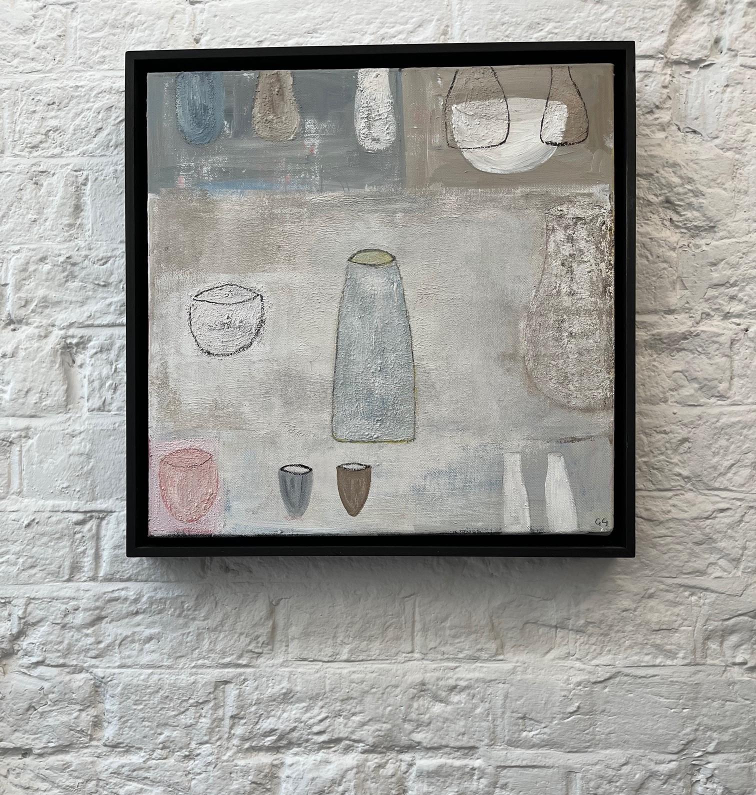 Pink Bowl - Painting by Gohar Goddard