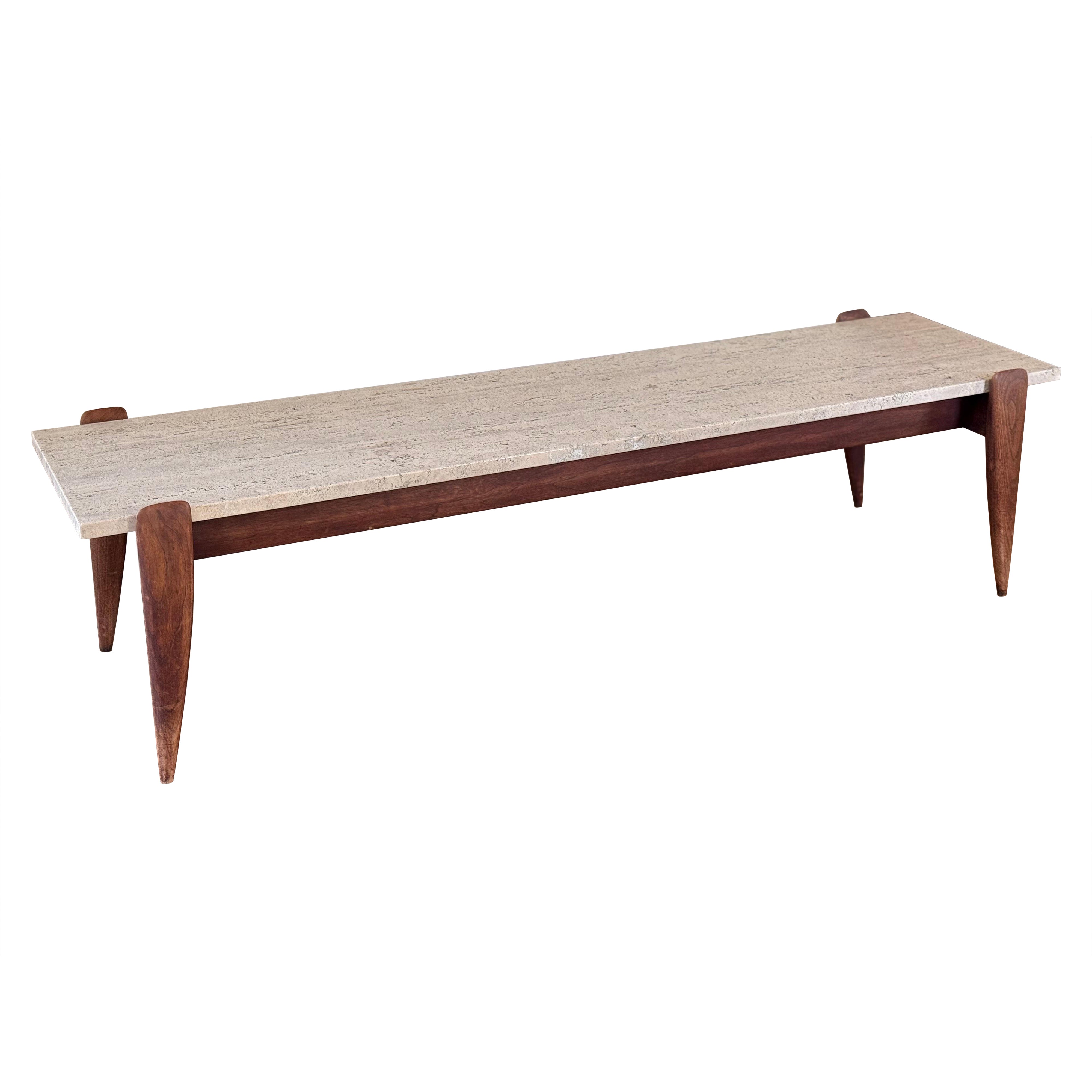 Goi Ponti stone coffee table For Sale