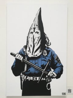 KkKop (2020), peinture à la bombe et acrylique sur toile