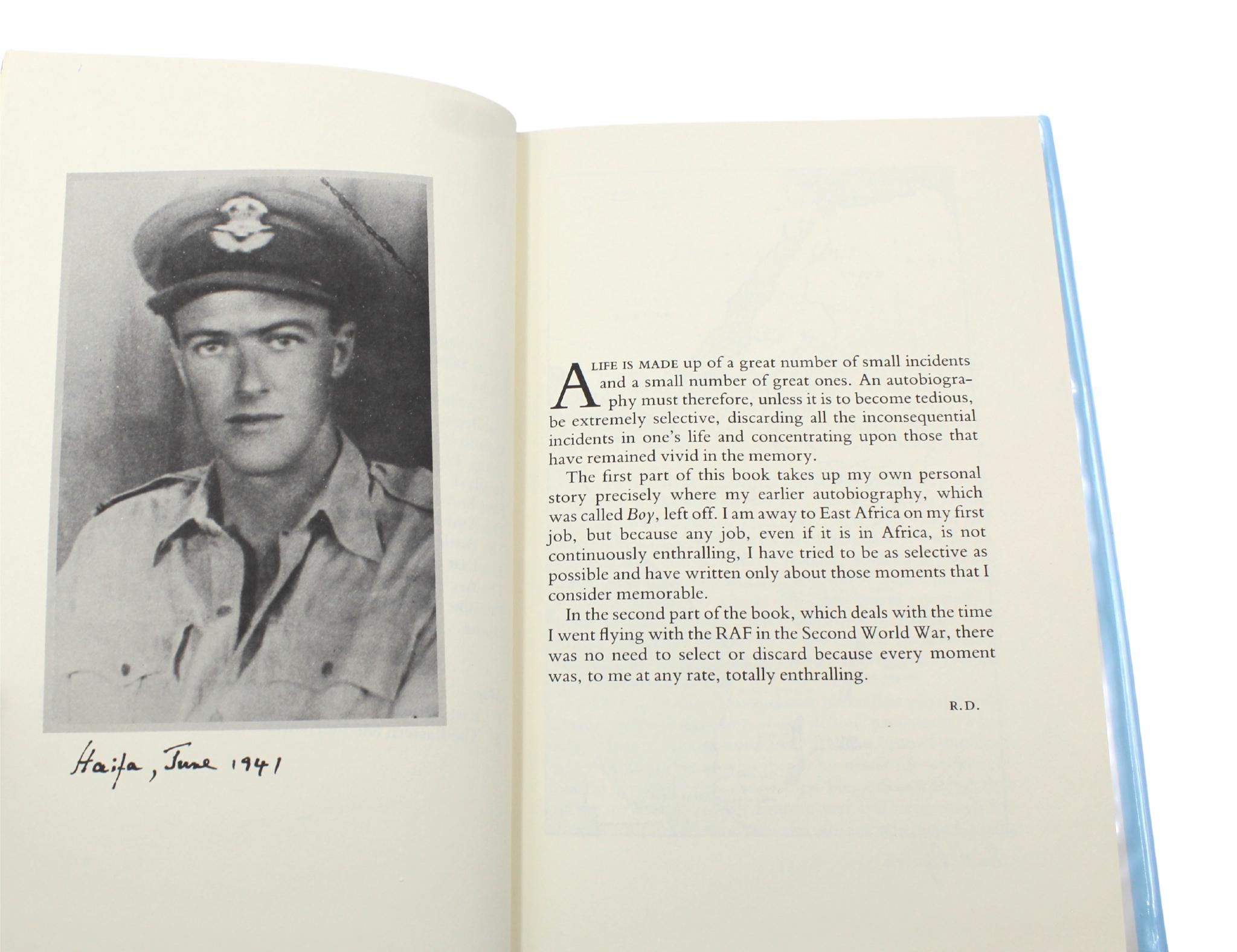 Going Solo, signiert von Roald Dahl, Erstausgabe in Original Aufbewahrungsbeuteljacke, 1986 im Angebot 3