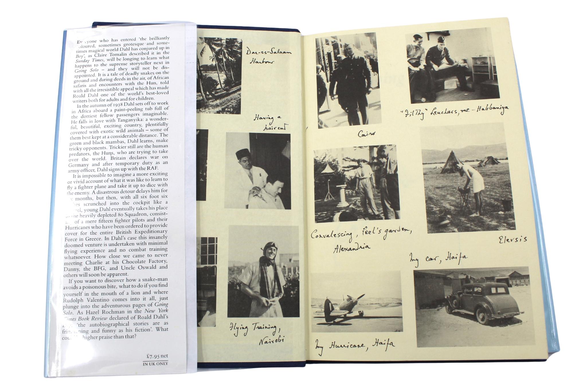 Going Solo, signiert von Roald Dahl, Erstausgabe in Original Aufbewahrungsbeuteljacke, 1986 im Zustand „Gut“ im Angebot in Colorado Springs, CO