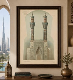 Gök Medrese Sivas Twin Minarets, Seljuk Islamic Architecture Print 1924