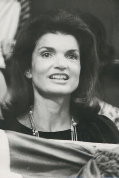 Jackie Kennedy au Madison Square Garden, photographie en noir et blanc,  ca. 1970s