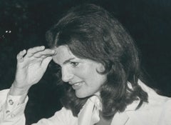 Jackie Kennedy, photographie en noir et blanc, ca. 1970s