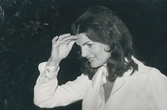 Jackie Kennedy, photographie en noir et blanc,  ca. 1970s