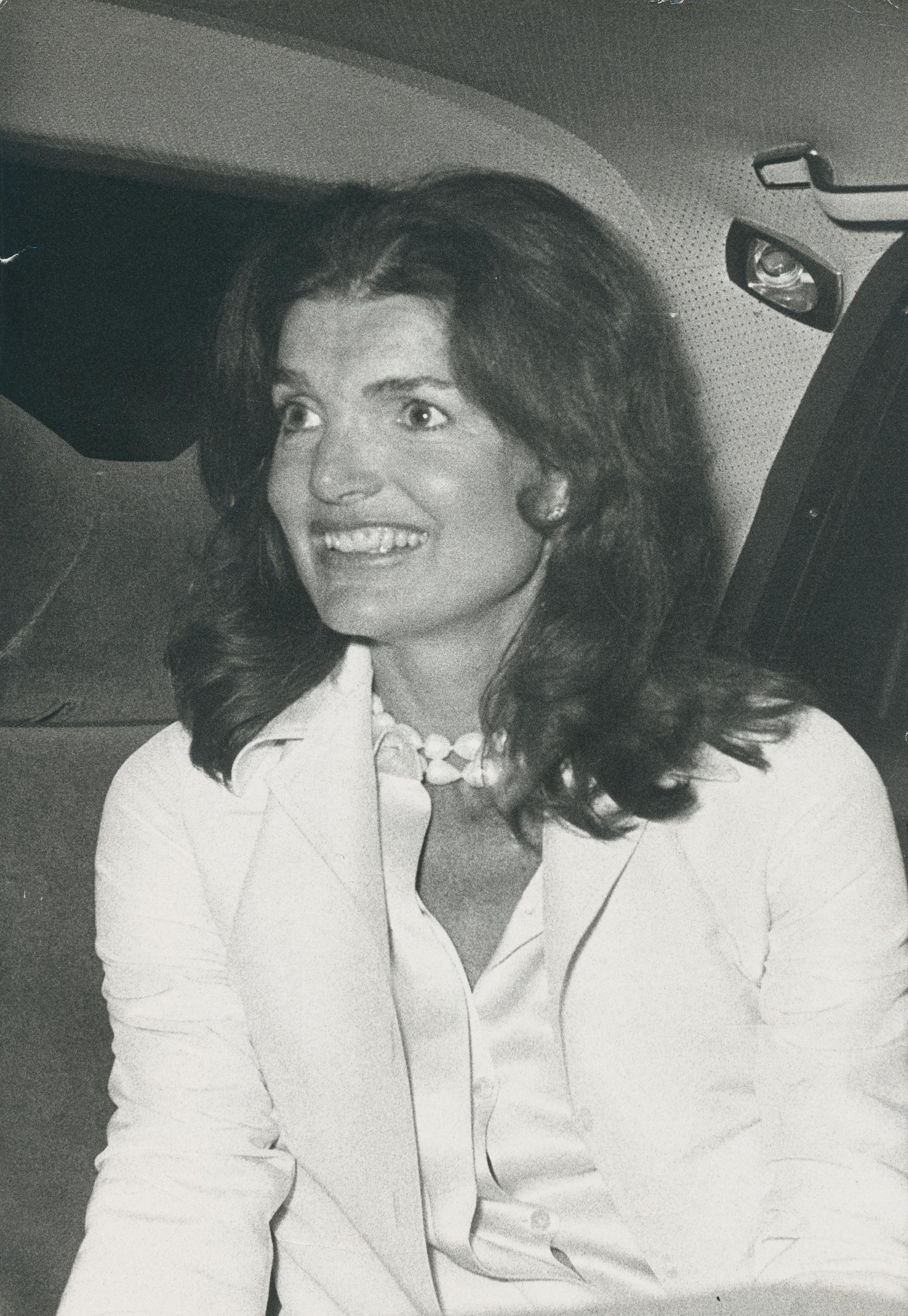 Jackie Kennedy, Schwarz-Weiß-Fotografie,  ca. 1970s