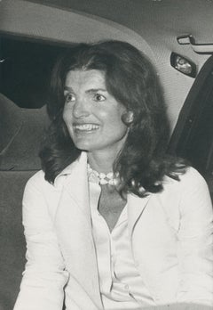 Jackie Kennedy, photographie en noir et blanc,  ca. 1970s