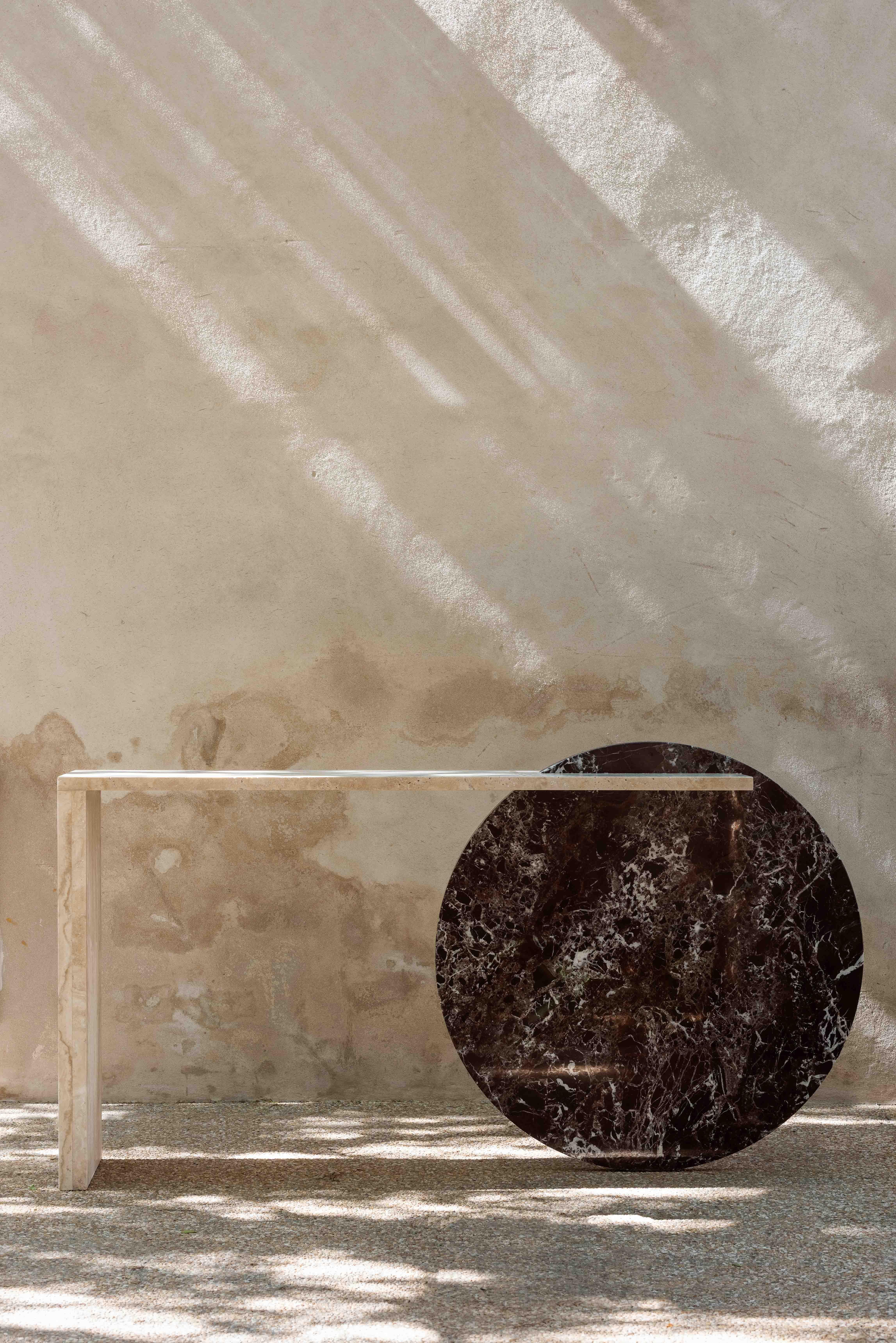 Post-Modern Gol. 001 Marble Console Table by Chapter Studio For Sale