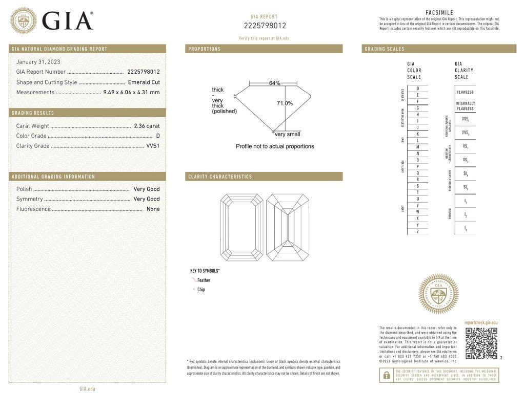 Golconda Type IIa 2.36 Carat Diamond Flanked Solitaire Ring, circa 1950 In Good Condition For Sale In London, GB