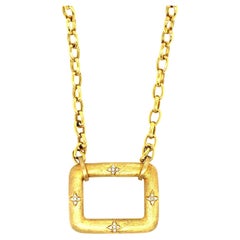 Gold 14kt Yellow and Diamond Link Necklace