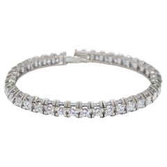 Gold 18 carat and diamonds French Bracelet "Rivière"