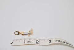 Gold 18 Karat Yellow and White Boot Charm