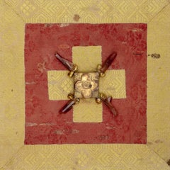 Gold 19th Century Italian Ecclesiastical "Chiesa Borsa" with Baroque Pearls