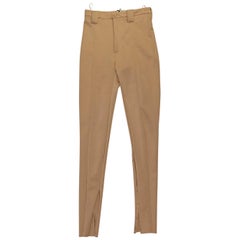 Balenciaga Gold Stretch-Crepe Skinny Pants
